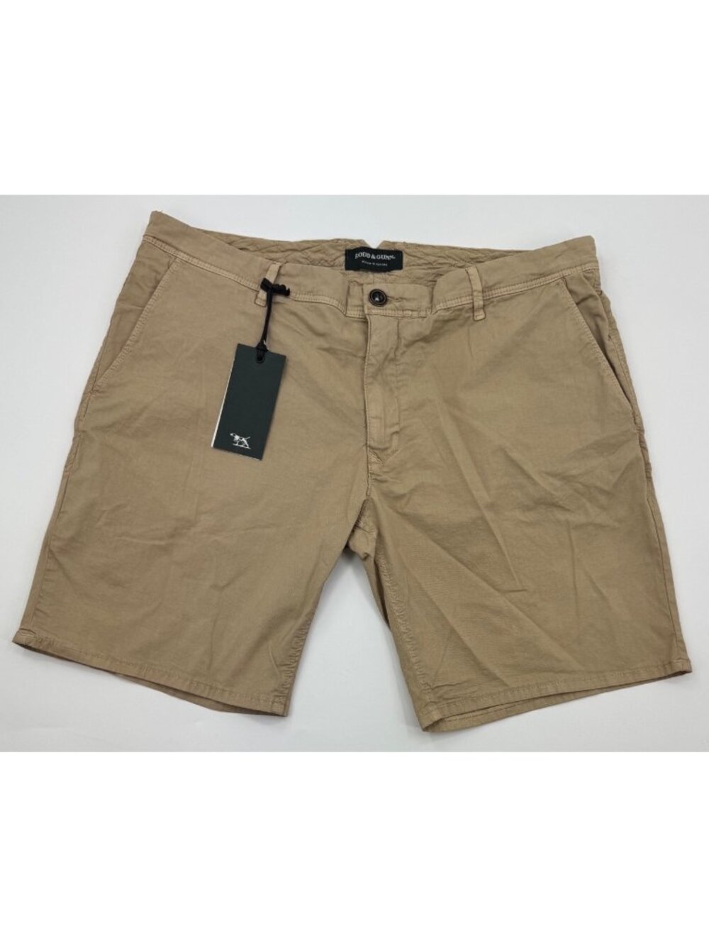 Rodd & Gunn Beige Custom Fit Cotton-Blend Mens Shorts Size 38 Woven In Europe